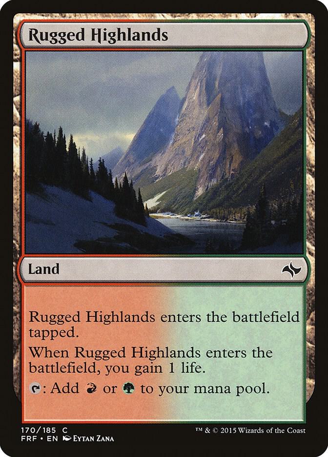 Rugged Highlands 170/185 (Fate Reforged)  | Chromatic Games
