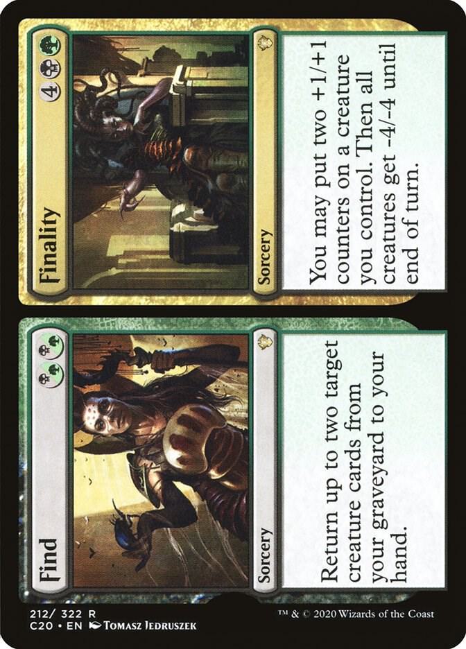 Find // Finality 212/322 (Commander 2020)  | Chromatic Games