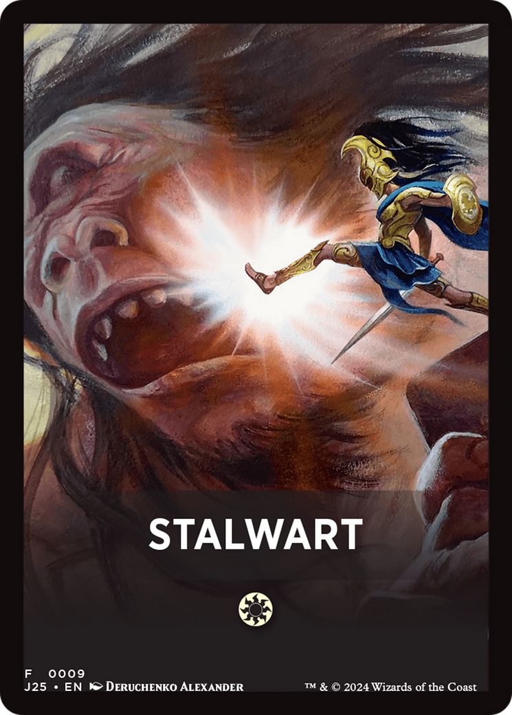 Stalwart Theme Card [Foundations Jumpstart Front Cards] | Chromatic Games