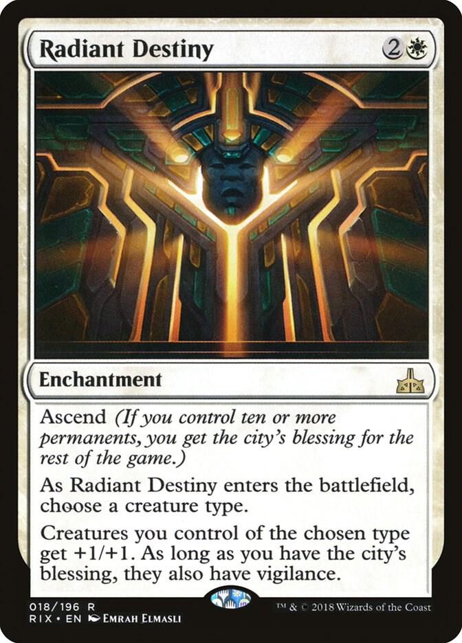 Radiant Destiny 18/196 (Rivals of Ixalan)  | Chromatic Games