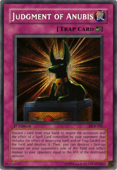 Judgment of Anubis [DCR-105] Secret Rare | Chromatic Games