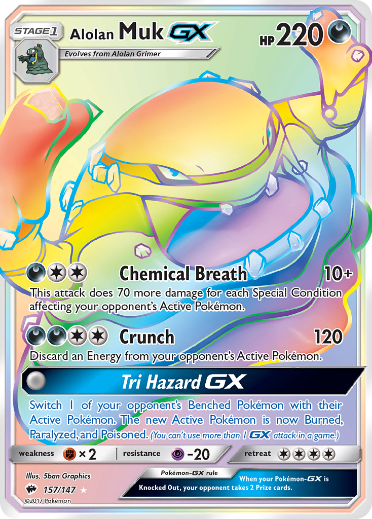 Alolan Muk GX (157/147) [Sun & Moon: Burning Shadows] | Chromatic Games