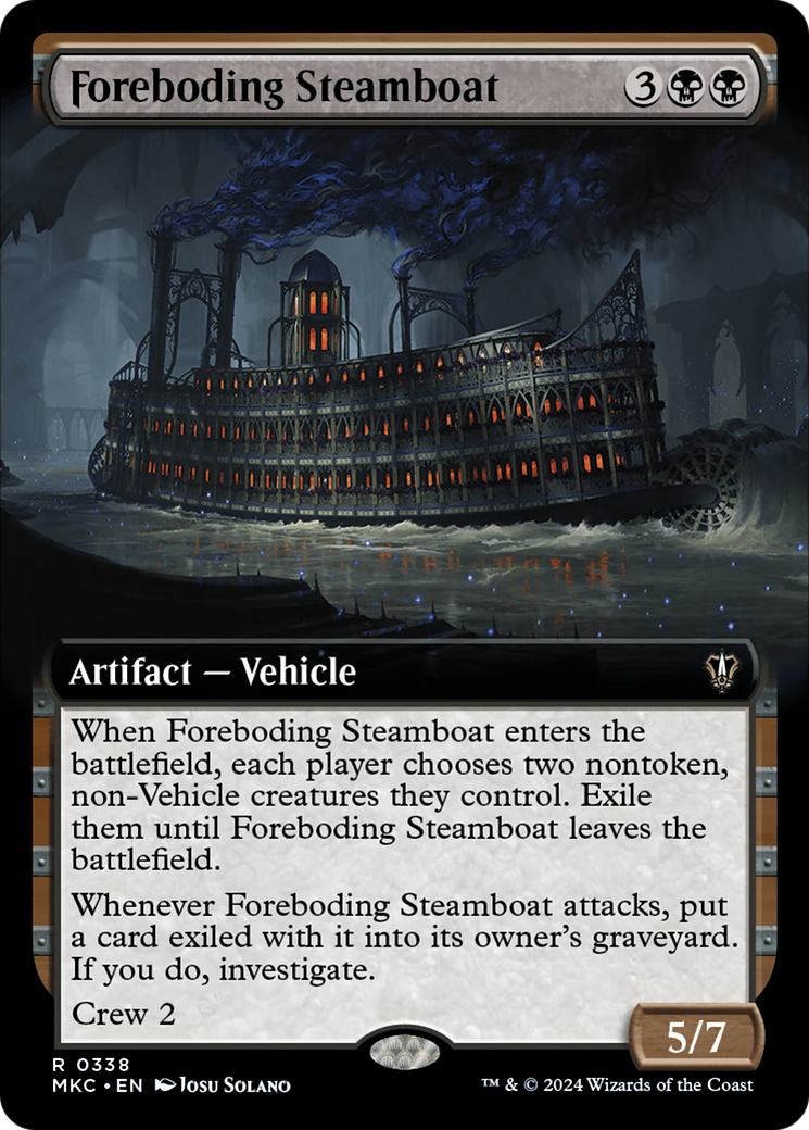 Foreboding Steamboat (Extended Art) [Murders at Karlov Manor Commander] | Chromatic Games