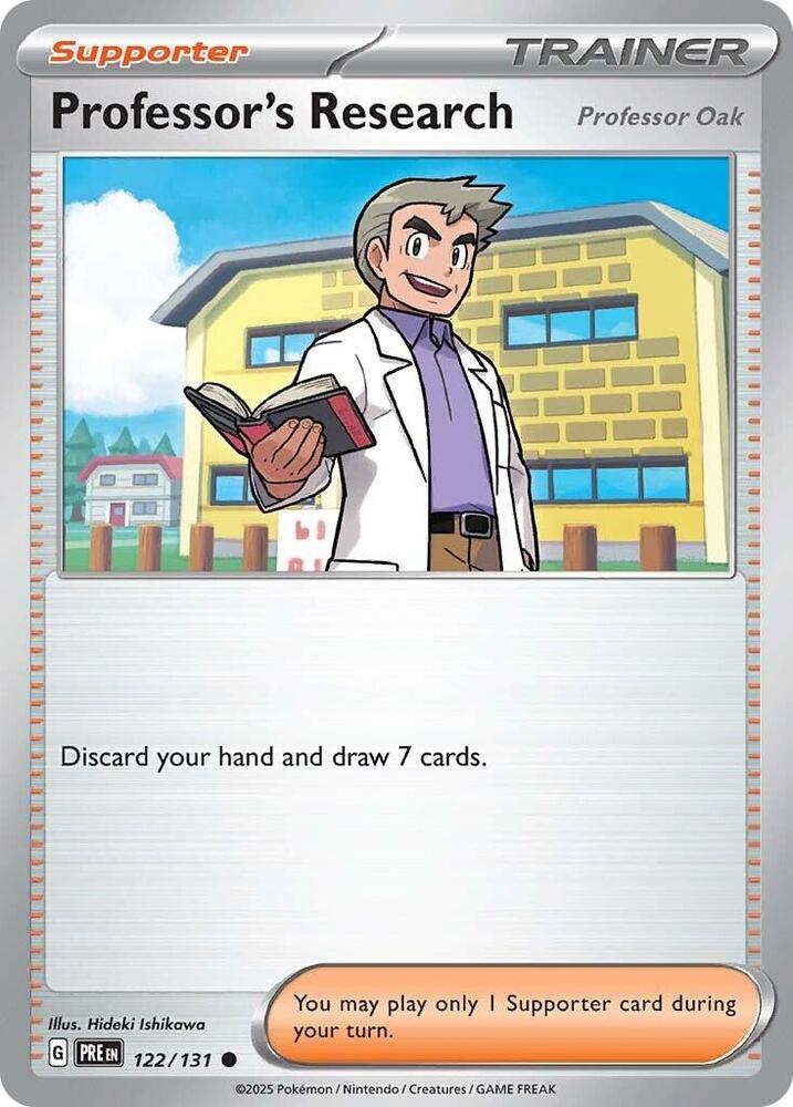 Professor's Research (122/131) [Professor Oak] [Scarlet & Violet: Prismatic Evolutions] | Chromatic Games