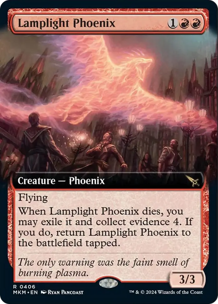 Lamplight Phoenix (Extended Art) [Murders at Karlov Manor] | Chromatic Games