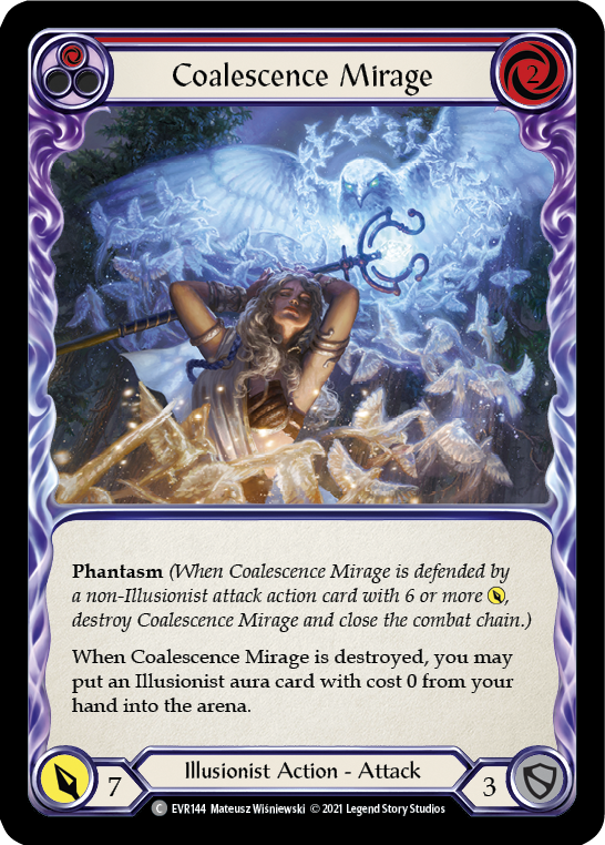 Coalescence Mirage (Red) [EVR144] (Everfest)  1st Edition Rainbow Foil | Chromatic Games