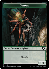 Wurm // Spider Double-Sided Token [Commander Masters Tokens] | Chromatic Games