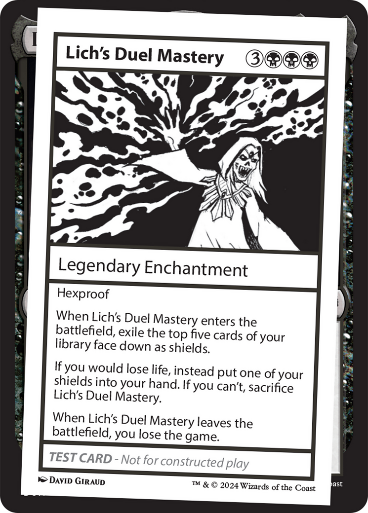 Lich's Duel Mastery [Mystery Booster 2 Playtest Cards] | Chromatic Games