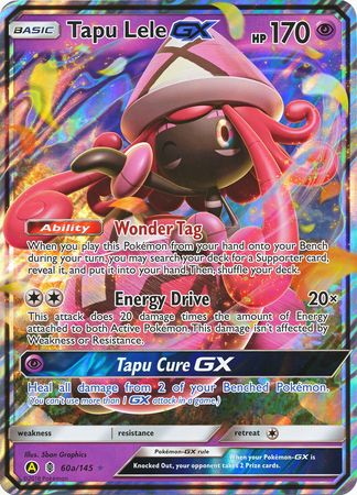 Tapu Lele GX (60a/145) (Alternate card) (Jumbo Card) [Sun & Moon: Guardians Rising] | Chromatic Games