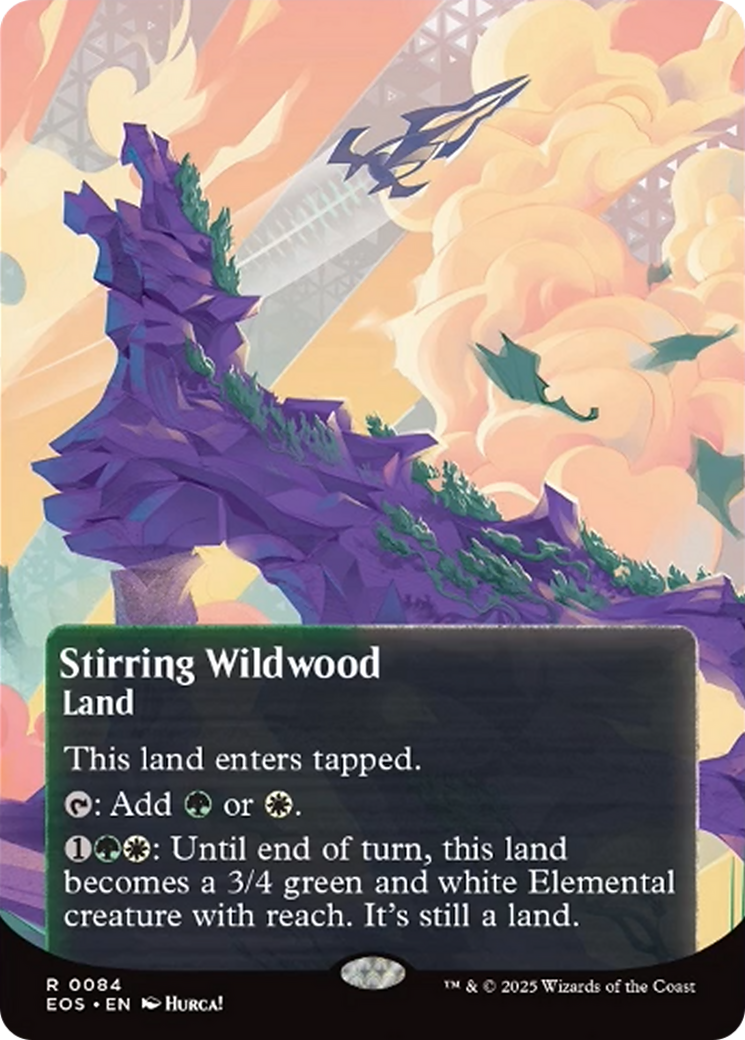 Stirring Wildwood (0084) (Borderless) [Edge of Eternities: Stellar Sights] | Chromatic Games
