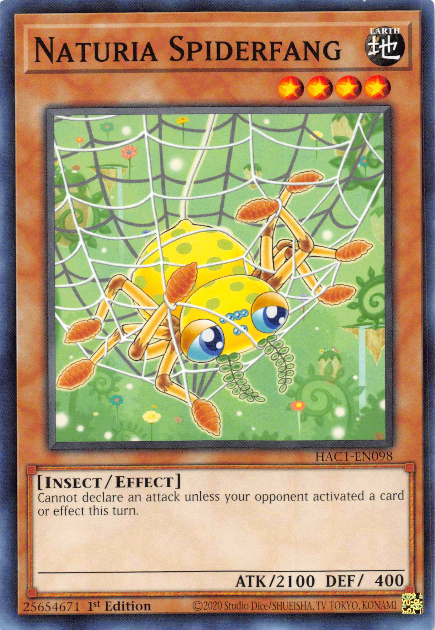 Naturia Spiderfang [HAC1-EN098] Common | Chromatic Games