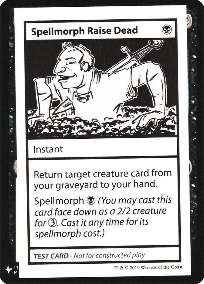 Spellmorph Raise Dead [Mystery Booster Playtest Cards] | Chromatic Games