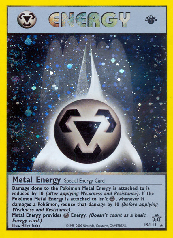 Metal Energy (19/111) [Neo Genesis 1st Edition] | Chromatic Games