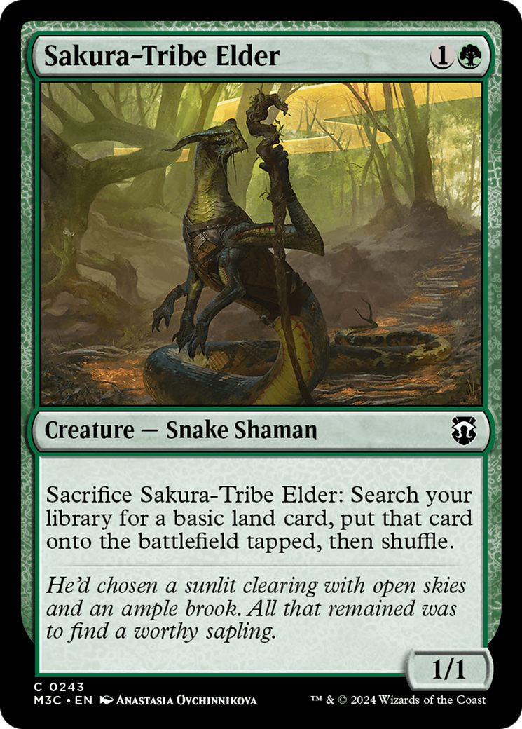 Sakura-Tribe Elder (Ripple Foil) [Modern Horizons 3 Commander] | Chromatic Games