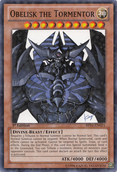 Obelisk the Tormentor [BP01-EN021] Starfoil Rare | Chromatic Games