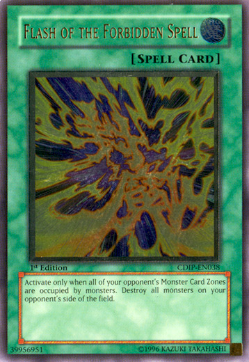 Flash of the Forbidden Spell [CDIP-EN038] Ultimate Rare | Chromatic Games