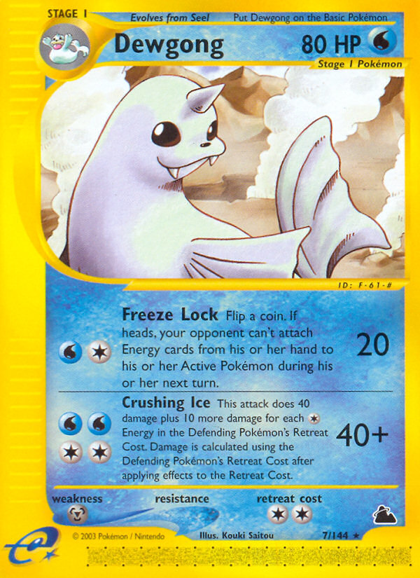 Dewgong (7/144) [Skyridge] | Chromatic Games