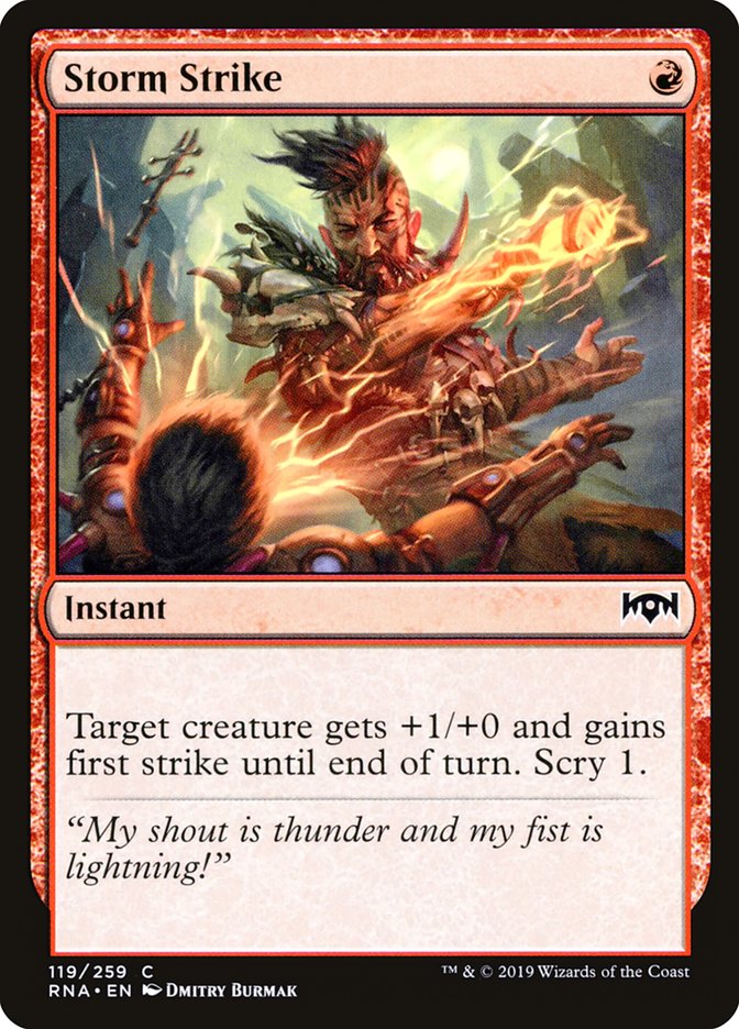 Storm Strike 119/259 (Ravnica Allegiance)  - Foil | Chromatic Games
