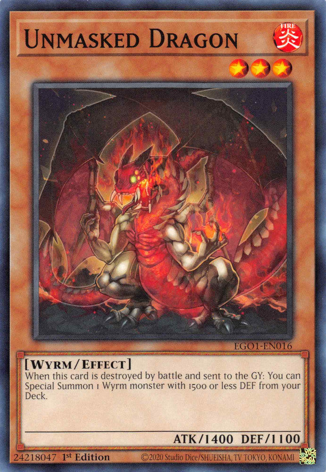 Unmasked Dragon [EGO1-EN016] Common | Chromatic Games