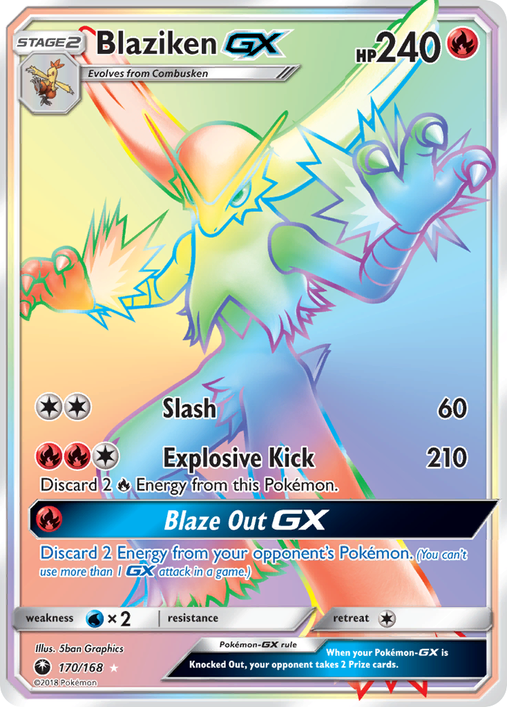 Blaziken GX (170/168) [Sun & Moon: Celestial Storm] | Chromatic Games