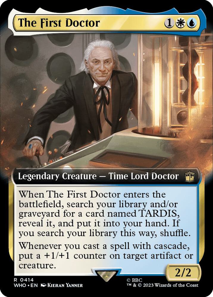 The First Doctor 414 (Universes Beyond: Doctor Who)  - Extended Art Foil | Chromatic Games
