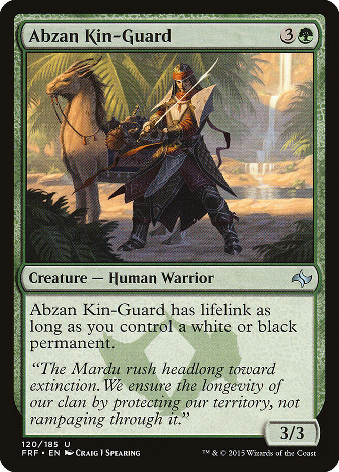 Abzan Kin-Guard 120/185 (Fate Reforged)  | Chromatic Games