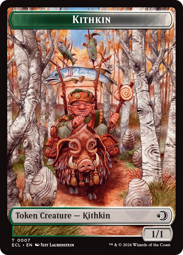 Elf // Kithkin (0007) Double-Sided Token [Lorwyn Eclipsed Tokens] | Chromatic Games