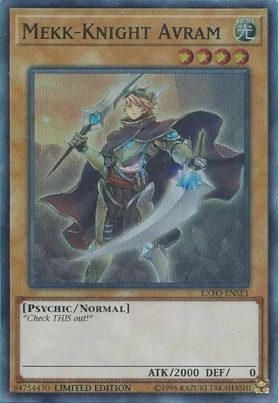 Mekk-Knight Avram [EXFO-ENSE1] Super Rare | Chromatic Games