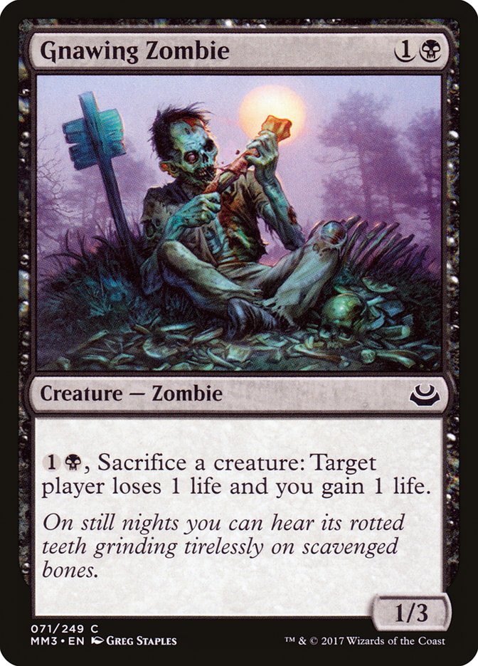 Gnawing Zombie 71/249 (Modern Masters 2017)  - Foil | Chromatic Games