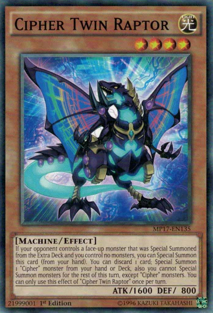 Cipher Twin Raptor [MP17-EN135] Common | Chromatic Games