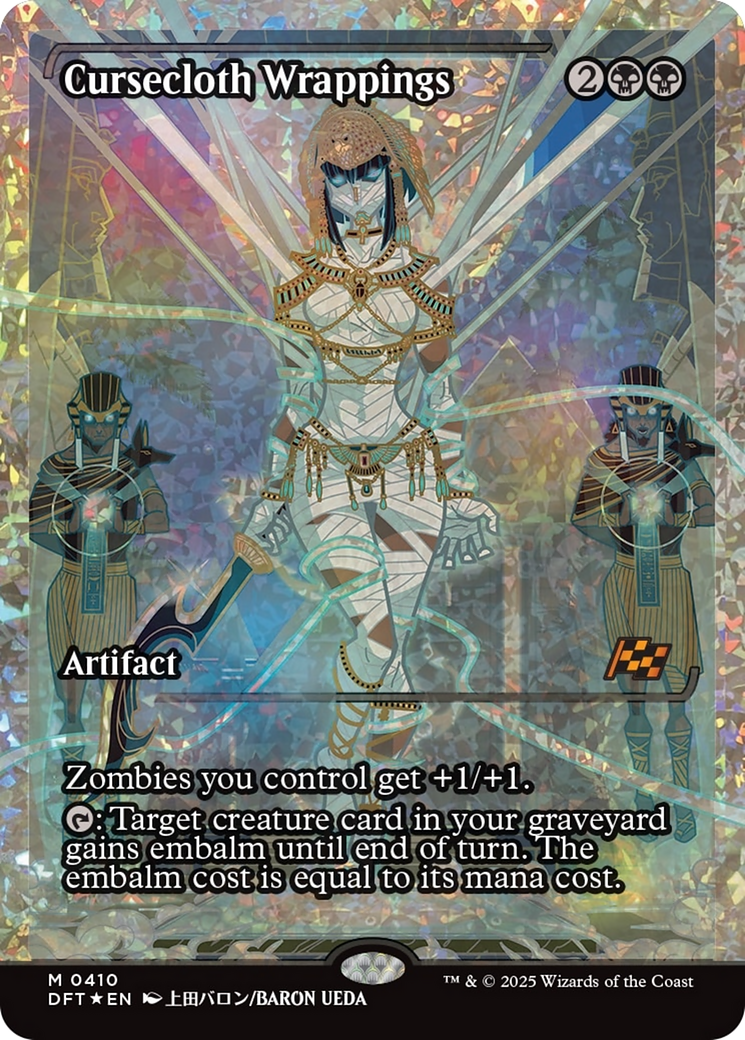 Cursecloth Wrappings (Showcase) (Fracture Foil) [Aetherdrift] | Chromatic Games