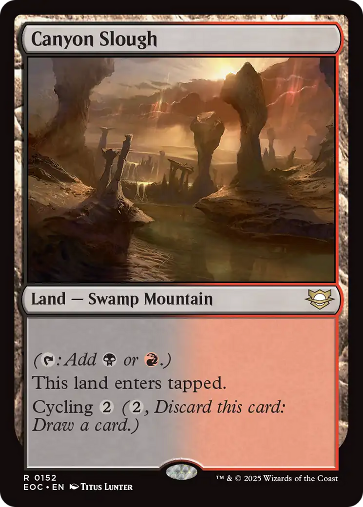 Canyon Slough [Edge of Eternities Commander] | Chromatic Games