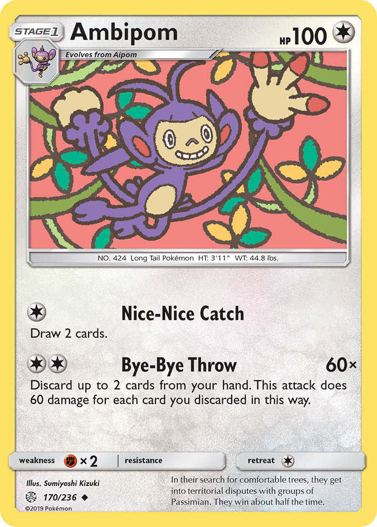 Ambipom (170/236) [Sun & Moon: Cosmic Eclipse] | Chromatic Games