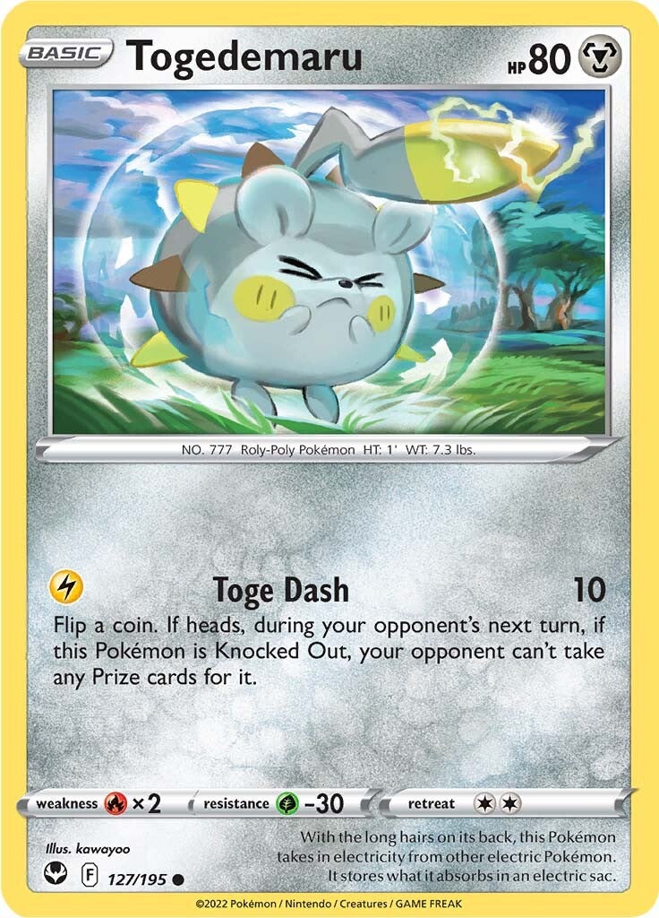 Togedemaru (127/195) [Sword & Shield: Silver Tempest] | Chromatic Games