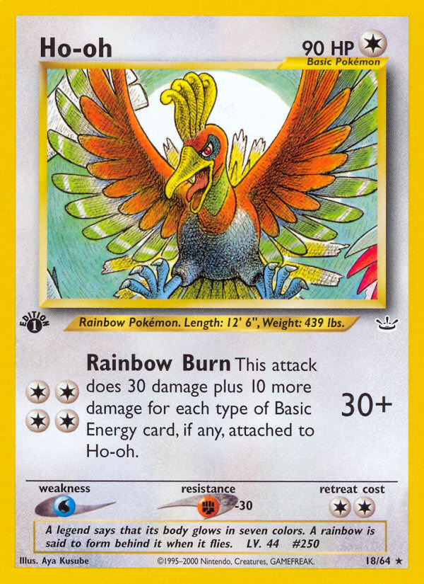 Ho-oh (18/64) [Neo Revelation 1st Edition] | Chromatic Games