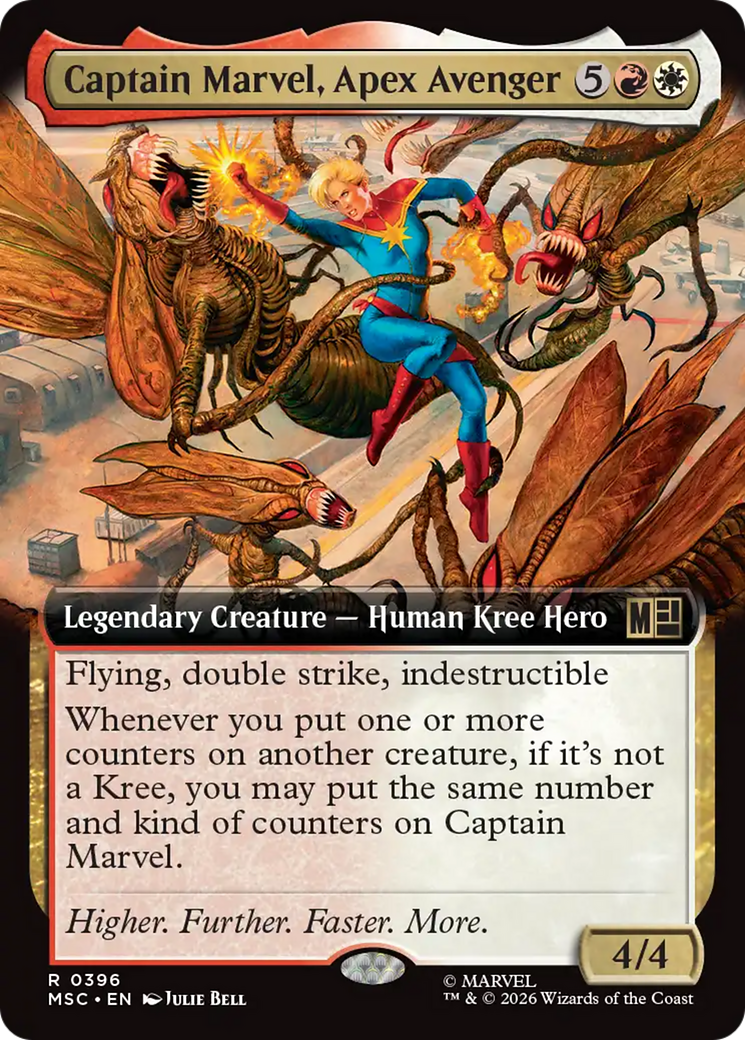 Captain Marvel, Apex Avenger (Extended Art) [Marvel Super Heroes Commander] | Chromatic Games