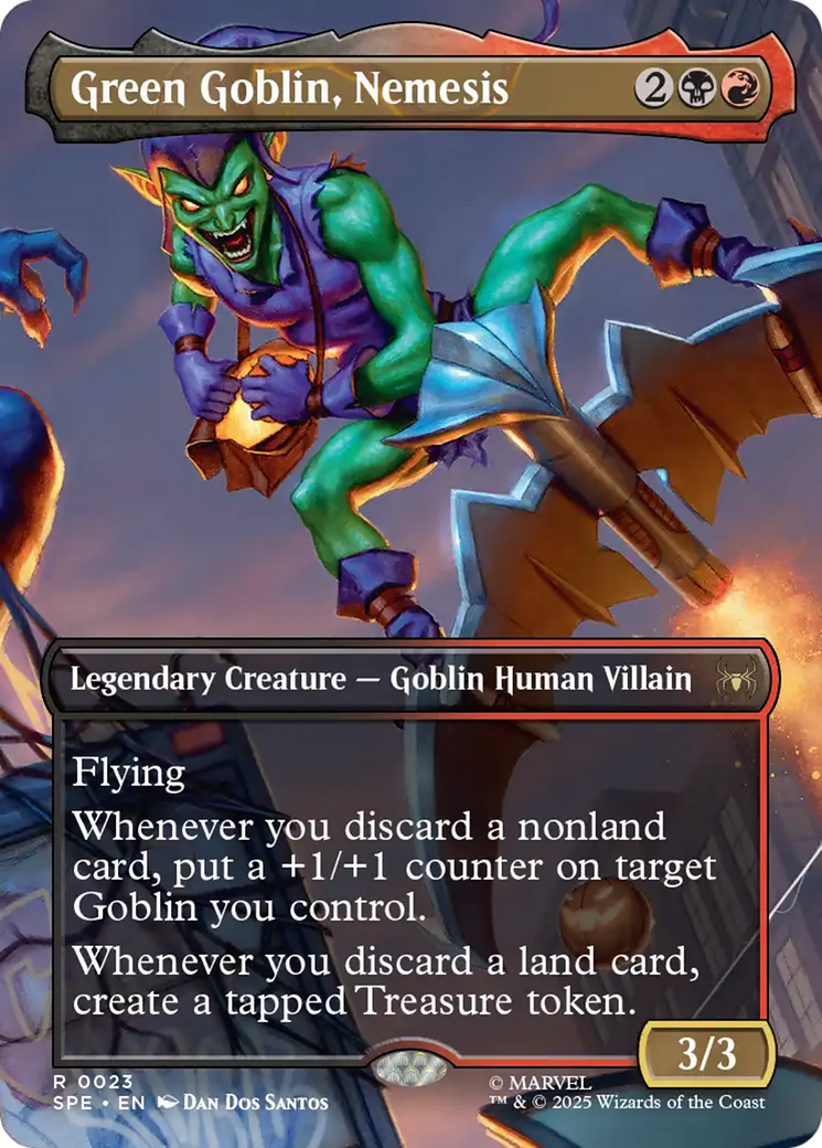 Green Goblin, Nemesis (Borderless) [Marvel's Spider-Man: Eternal-Legal] | Chromatic Games