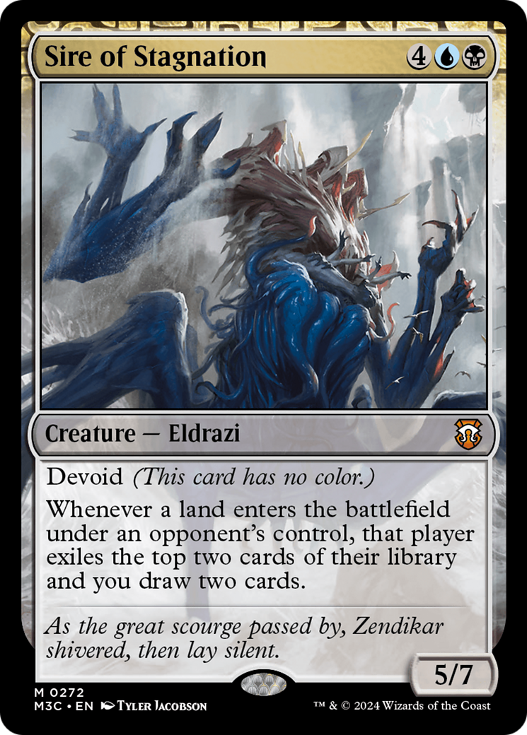 Sire of Stagnation (Ripple Foil) [Modern Horizons 3 Commander] | Chromatic Games