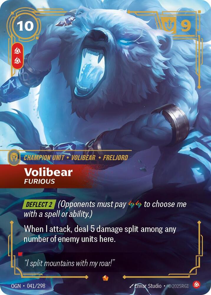 Volibear - Furious 041/298 (Origins)  - Foil | Chromatic Games