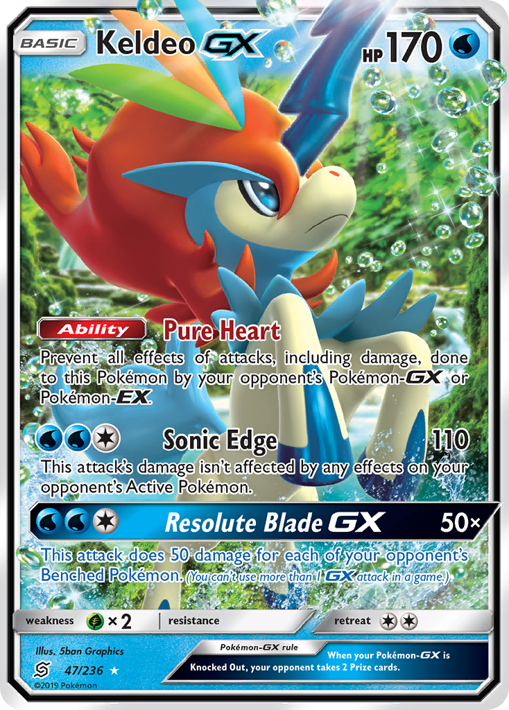 Keldeo GX (47/236) [Sun & Moon: Unified Minds] | Chromatic Games