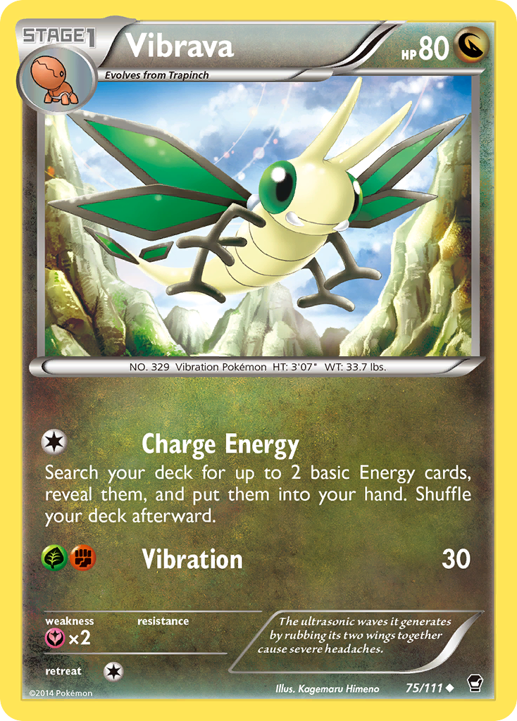 Vibrava (75/111) [XY: Furious Fists] | Chromatic Games