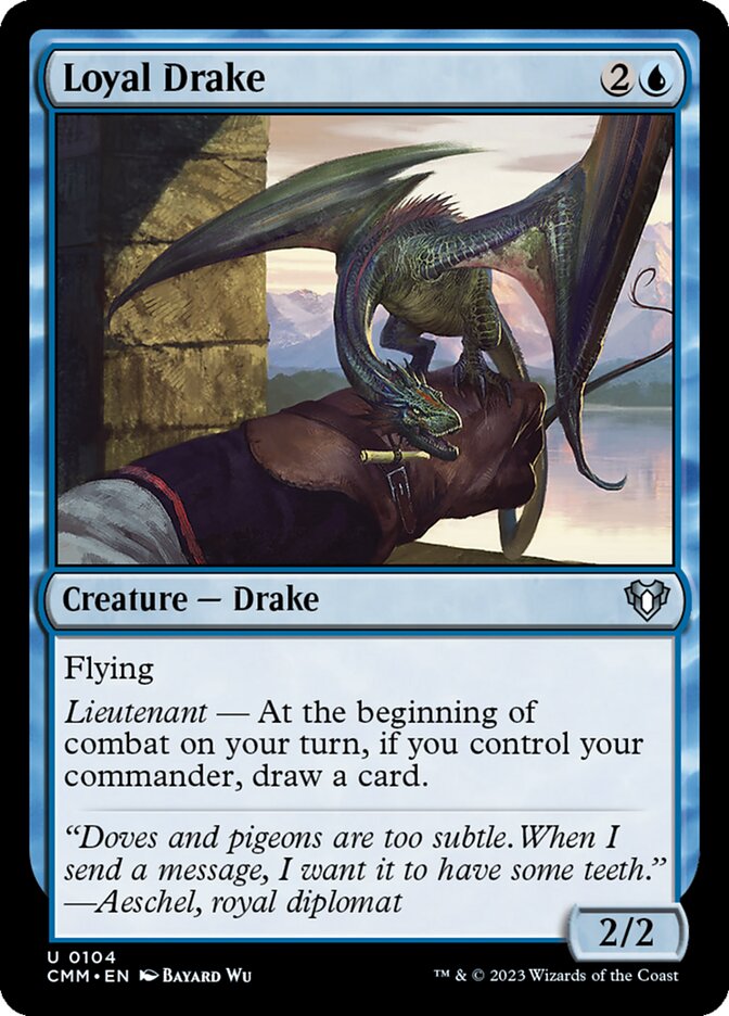 Loyal Drake 104/451 (Commander Masters)  | Chromatic Games