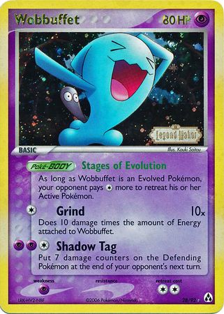 Wobbuffet (28/92) (Stamped) [EX: Legend Maker] | Chromatic Games