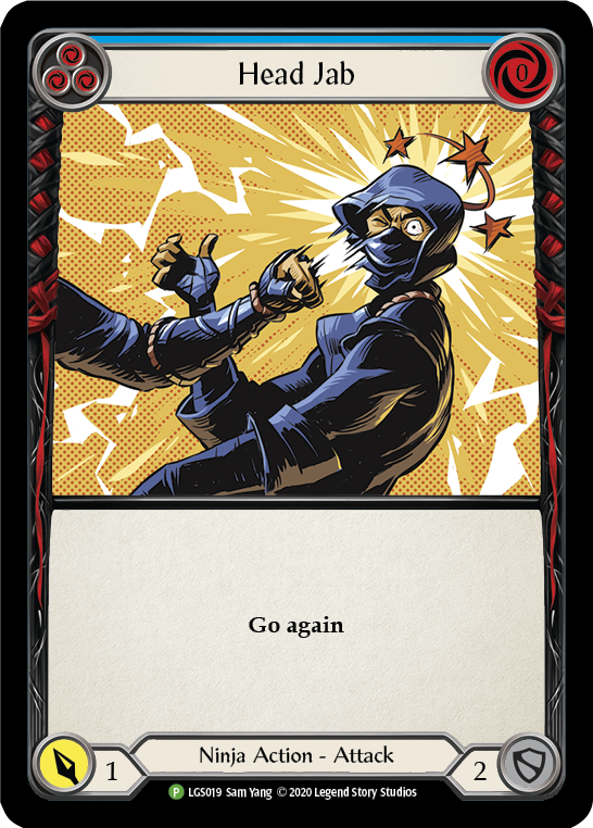 Head Jab (Blue) [LGS019] (Promo)  Rainbow Foil | Chromatic Games