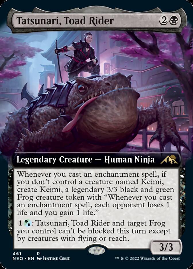 Tatsunari, Toad Rider (Extended Art) [Kamigawa: Neon Dynasty] | Chromatic Games