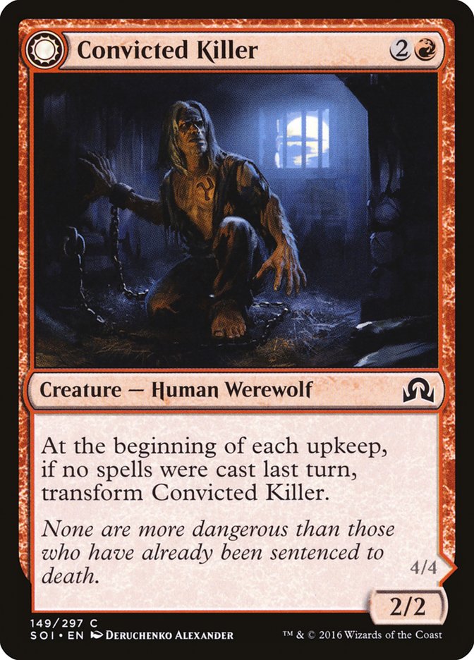 Convicted Killer // Branded Howler 149/297 (Shadows over Innistrad)  | Chromatic Games
