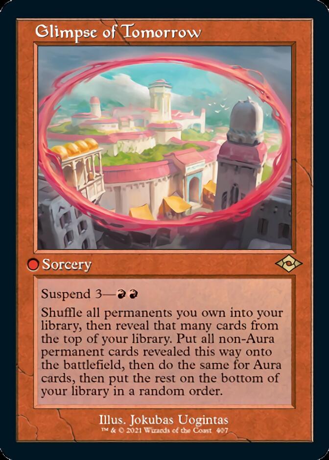 Glimpse of Tomorrow (Retro Foil Etched) [Modern Horizons 2] | Chromatic Games