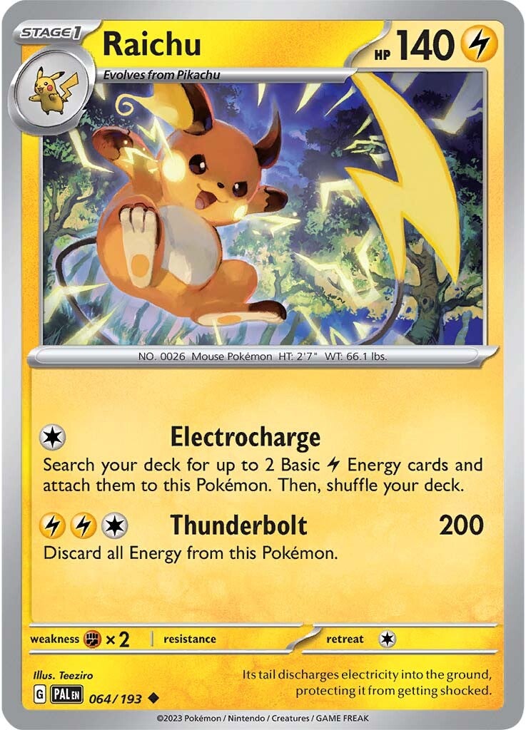 Raichu (064/193) [Scarlet & Violet: Paldea Evolved] | Chromatic Games