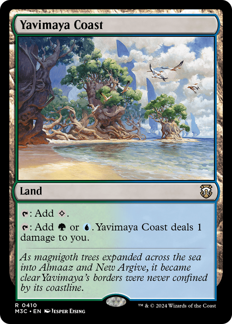 Yavimaya Coast (Ripple Foil) [Modern Horizons 3 Commander] | Chromatic Games