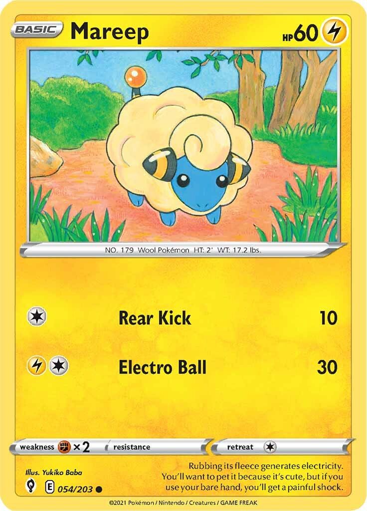 Mareep (054/203) [Sword & Shield: Evolving Skies] | Chromatic Games